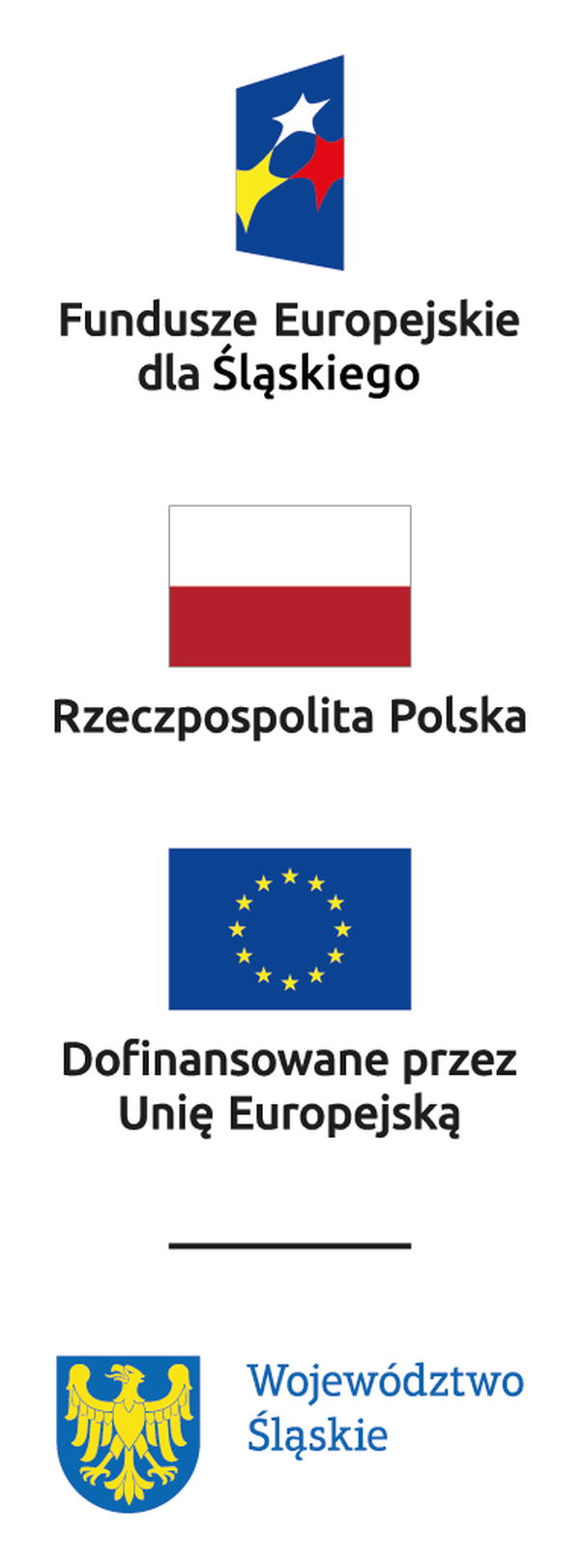 Fundusze Europejskie dla Śląskiego, Rzeczpospolita Polska, Dofinansowane przez Unię Europejską, Województwo Śląskie